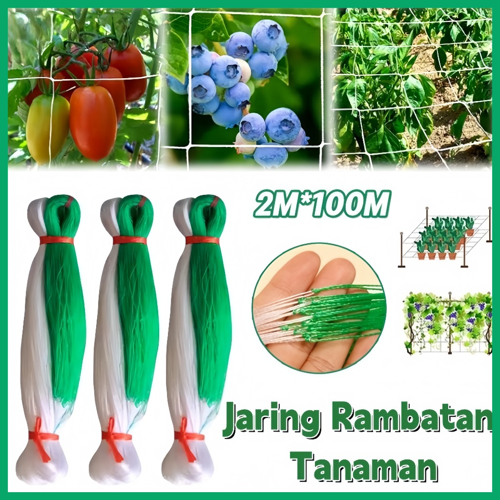 2M X 100M Jaring Rambatan Tanaman/Jaring Net Rambatan Tanaman Untuk Bertani Jaring Rambatan Tanaman 