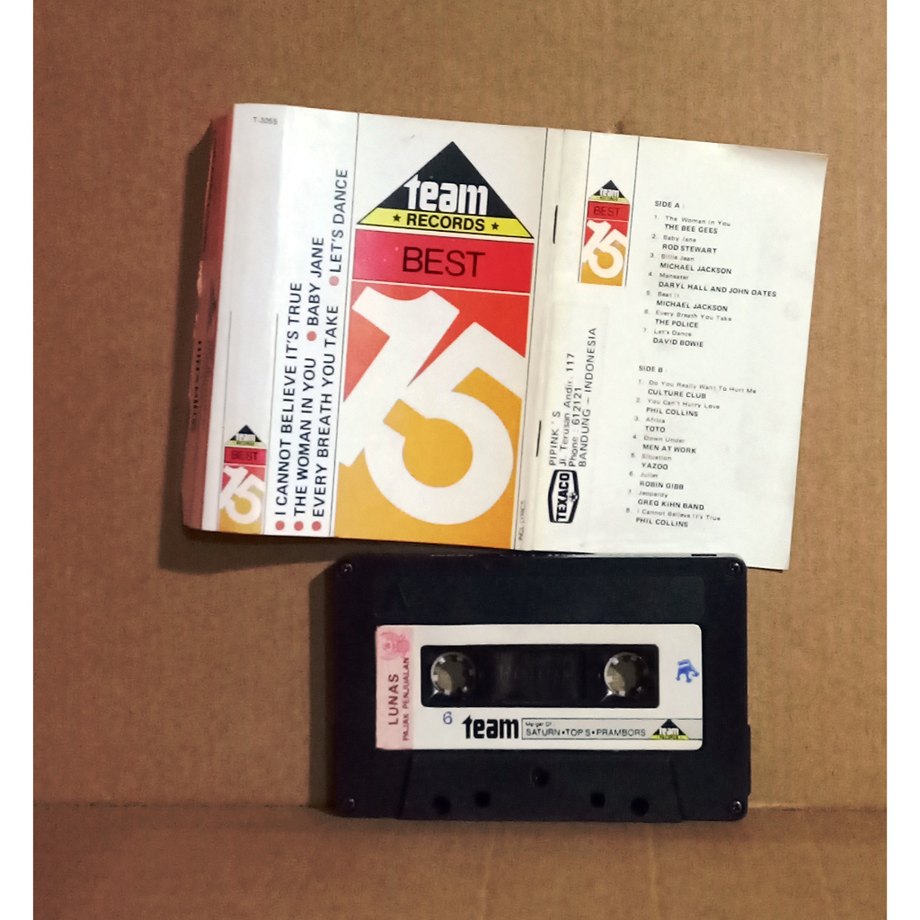 TEAM RECORDS BEST 15 - Kaset