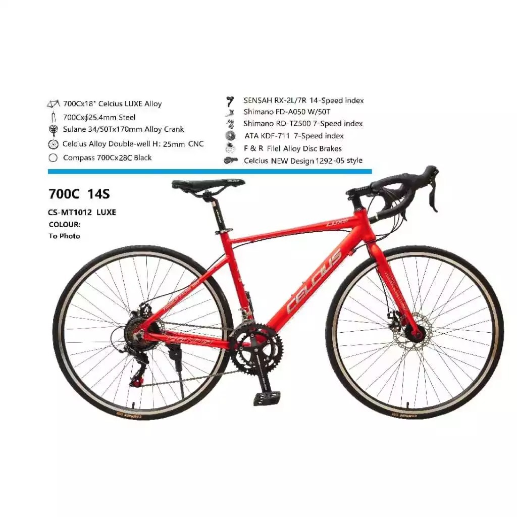 Sepeda Roadbike Balap CELCIUS LUXE Alloy 700C Shimano