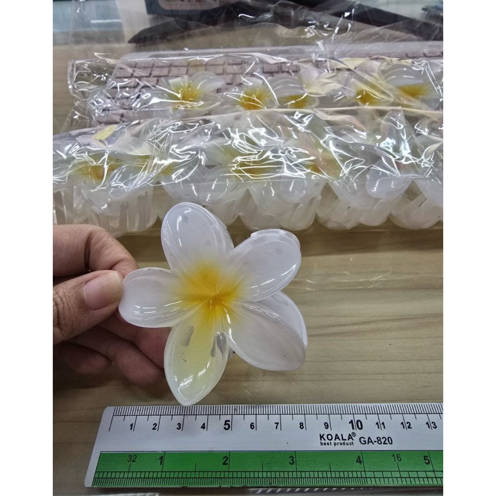 •JEJU• JEPIT KAMBOJA BESAR KECIL JEPIT RAMBUT BENTUK BUNGA