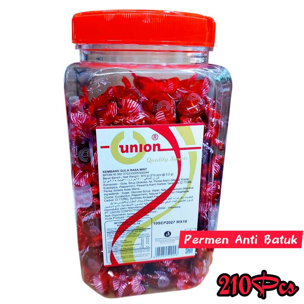 Candy Mint Hitam Toples 670gr @210pcs Permen Hacks Pedas