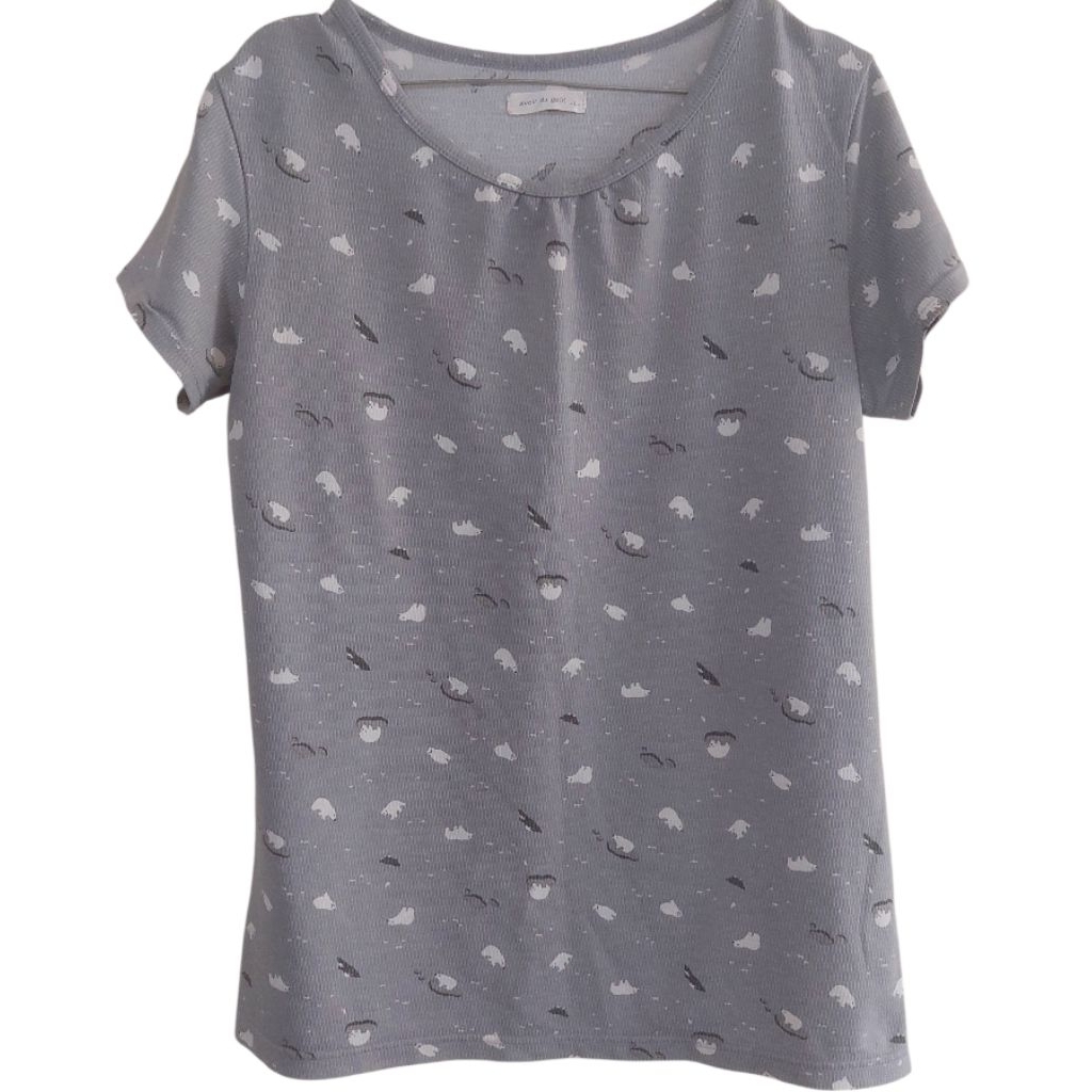 KAOS BERUANG KUTUB WANITA/ KAOS TIDUR WANITA/ KAOS SANTAI WANITA