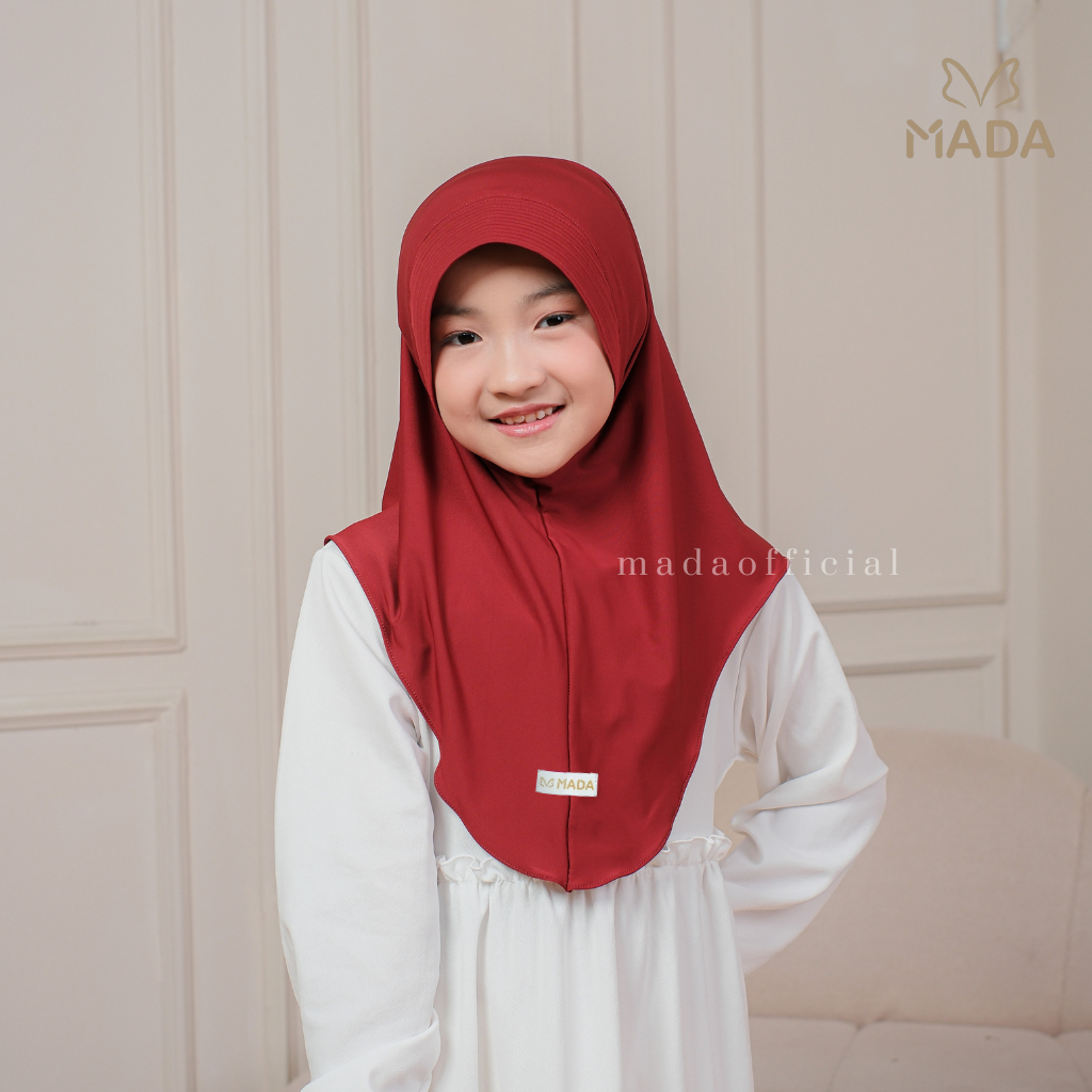 Hijab Bergo Hamidah Anak Pinguin Jilbab Anak Perempuan Hijab Anak Sekolah SD Jersey Jilbab Anak Alik
