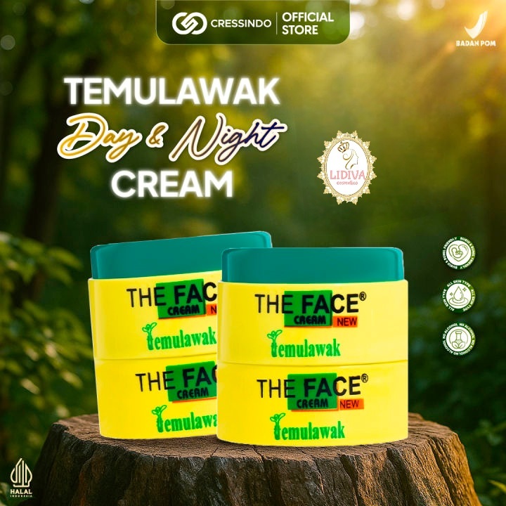 Krim Wajah The Face Temulawak 30gr - Pemutih, Melembapkan, Antioksidan