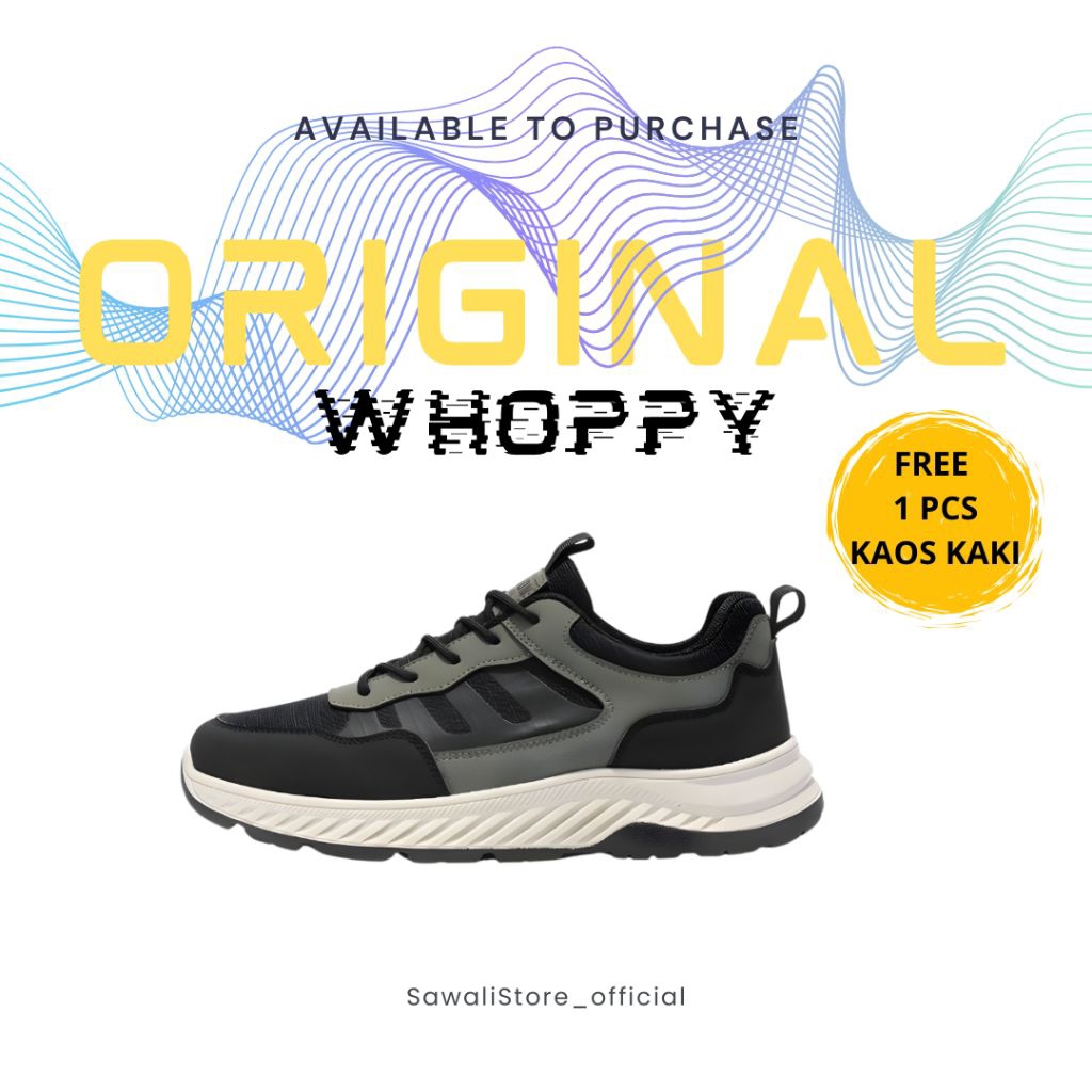 Whoppy SL72 Sepatu Sneakers Pria Import (FREE BOX)