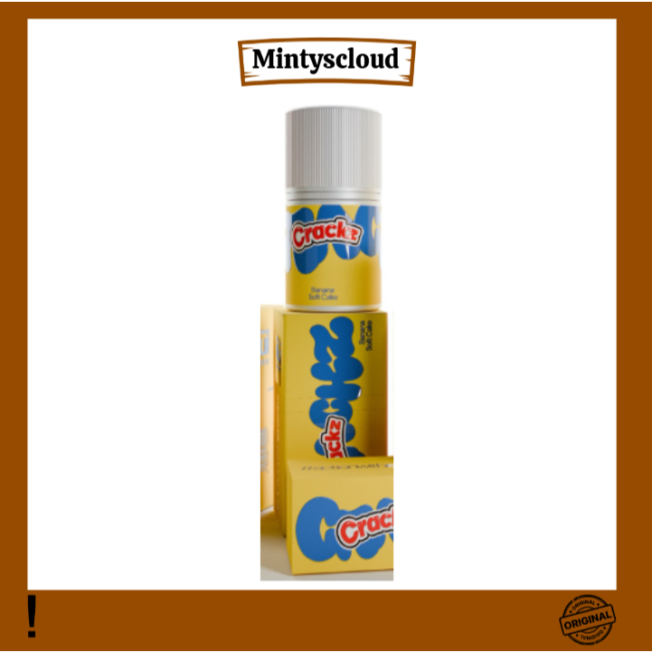 CRACKZ BANANA SOFTCAKE SERIES FREEBASE 60ML 100% AUTHENTIC