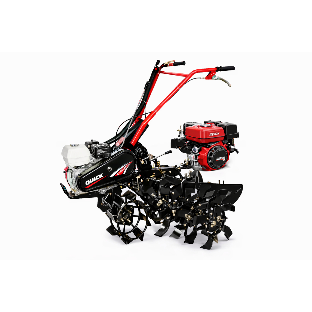 Mesin Bensin Quick GX200 6.5 HP – Penggerak Cakar Baja Traktor Tangan Sawah & Kebun Quick GX-200