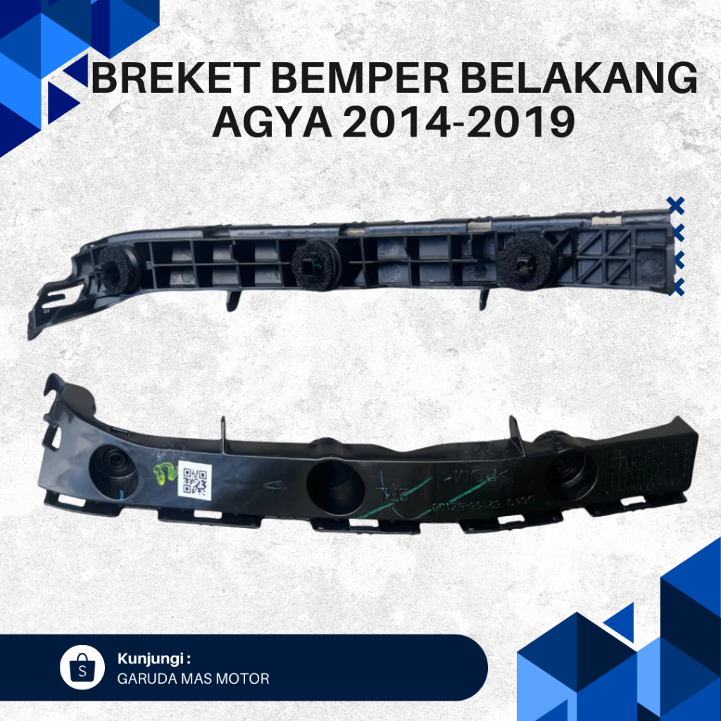 BREKET BEMPER BELAKANG AGYA AYLA 2014–2019 ORIGINAL