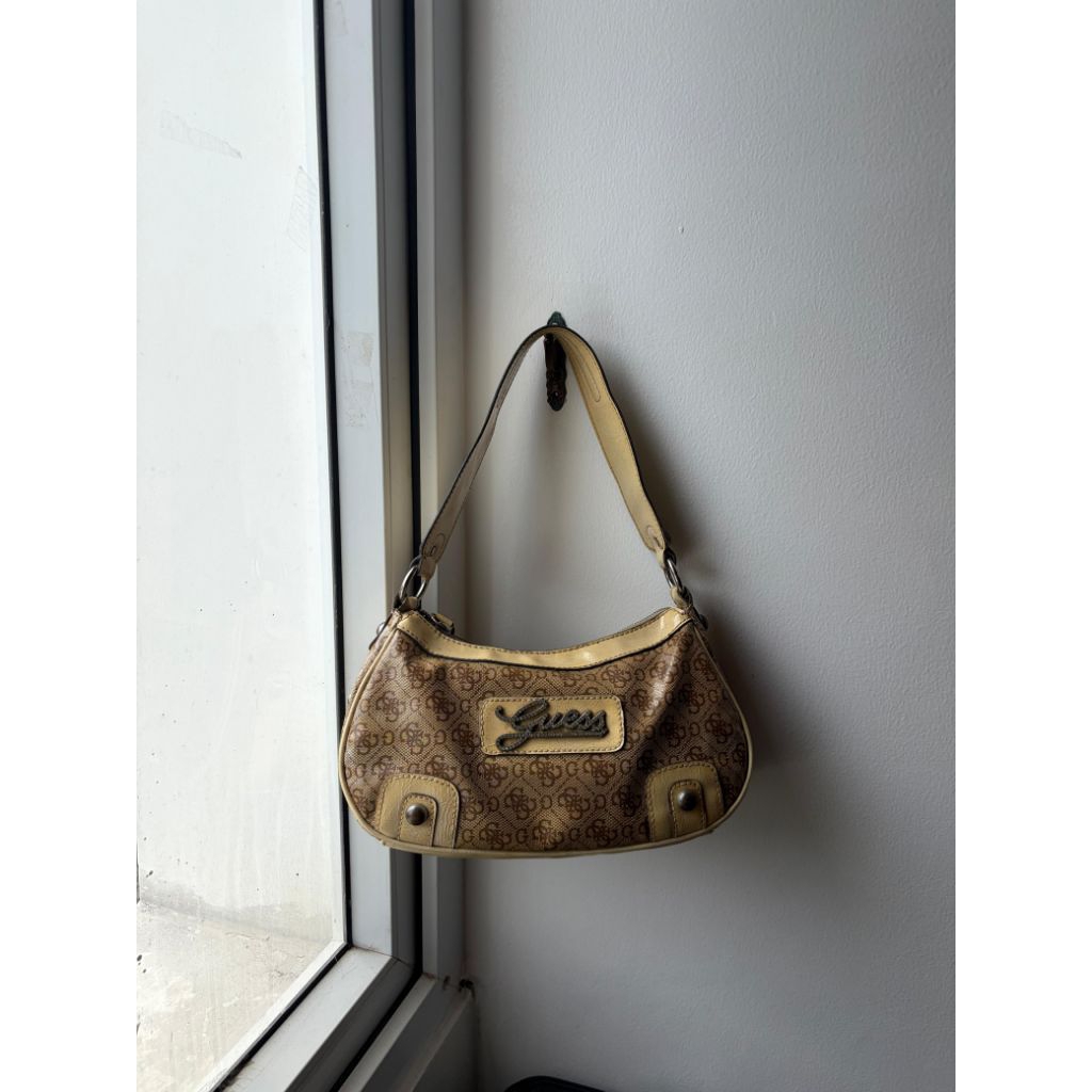 vintage guess hobo shoulder bag