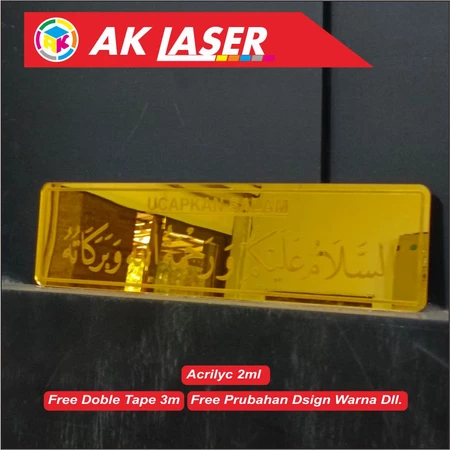 AKRILIK UCAPKAN SALAM