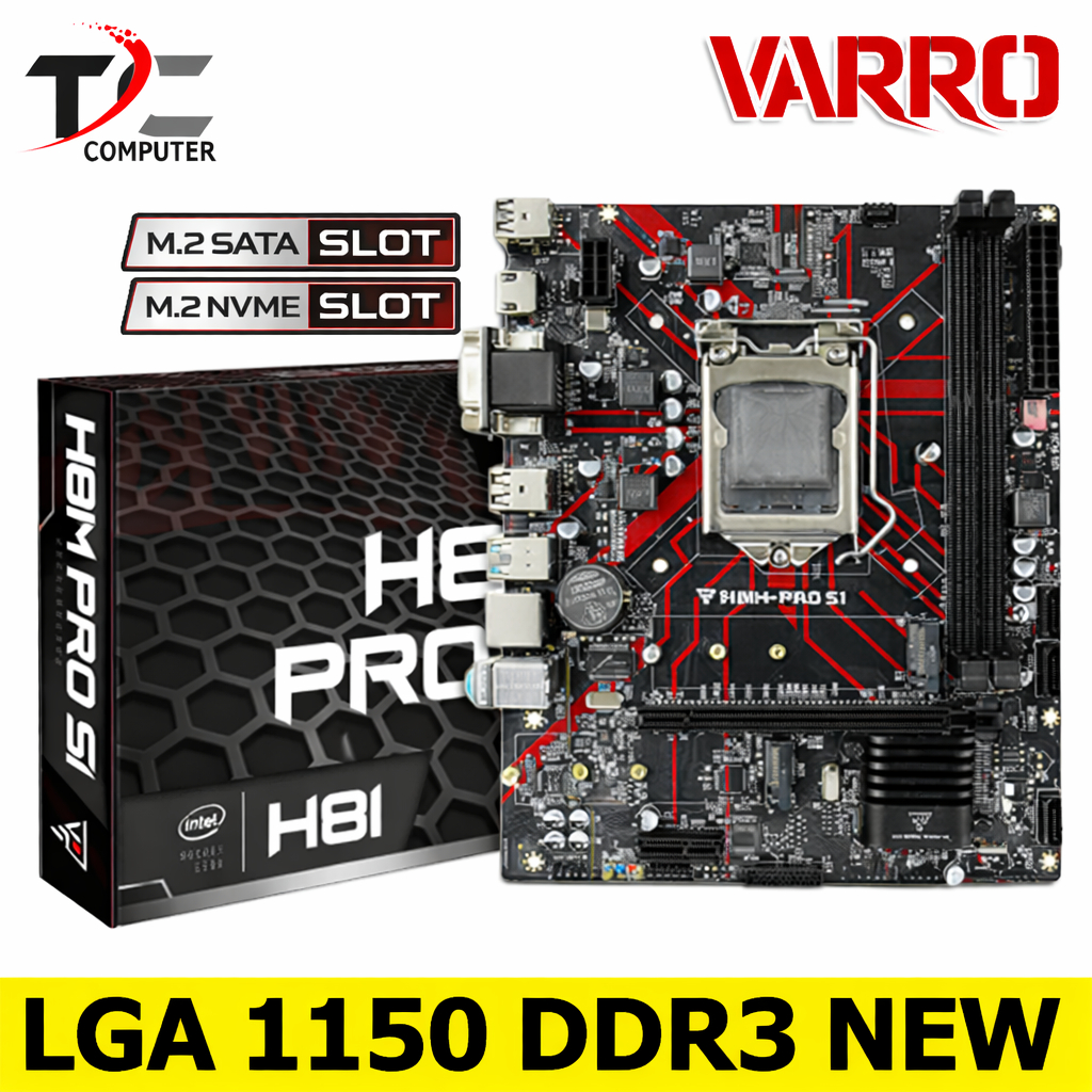 MOBO H81 LGA 1150 DDR3 NEW M.2 SATA NVME