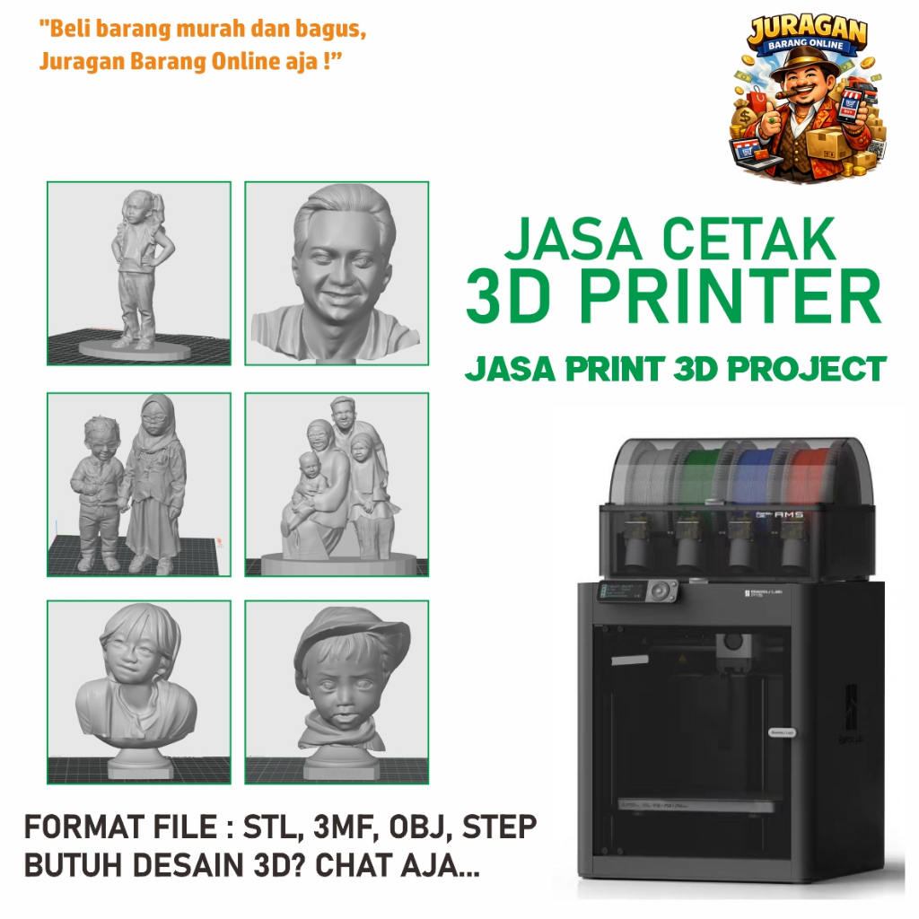 Jasa Custom 3D Print / Cetak 3D / Printing 3D Jasa cetak 3D Printer | JASA Print 3D CEPAT JASA Cetak