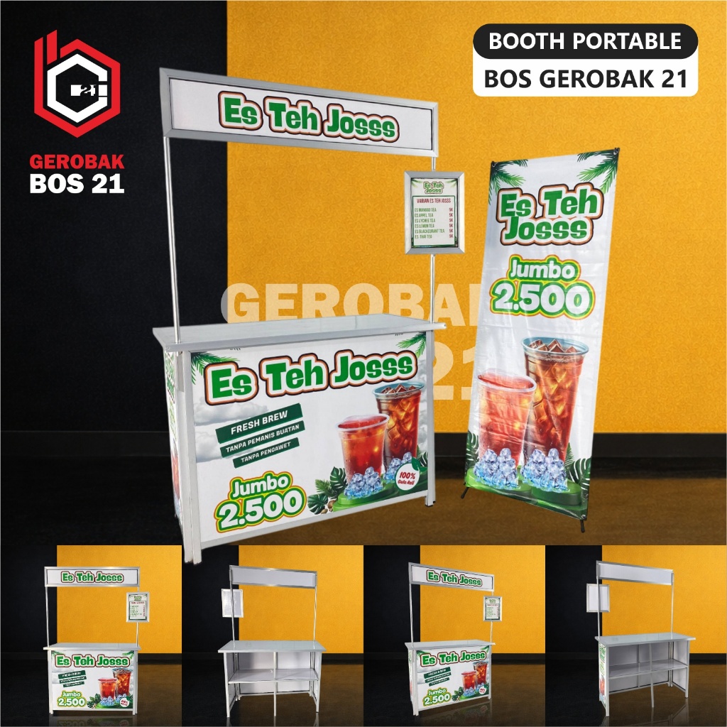 Booth Portable Gerobak Lipat Aluminium Bos Gerobak 21