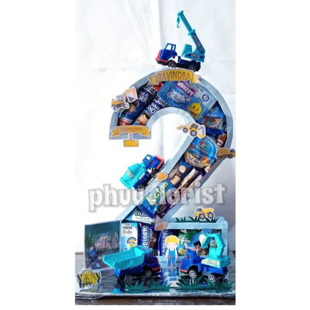 snack tower angka kue ulang tahun anak anak