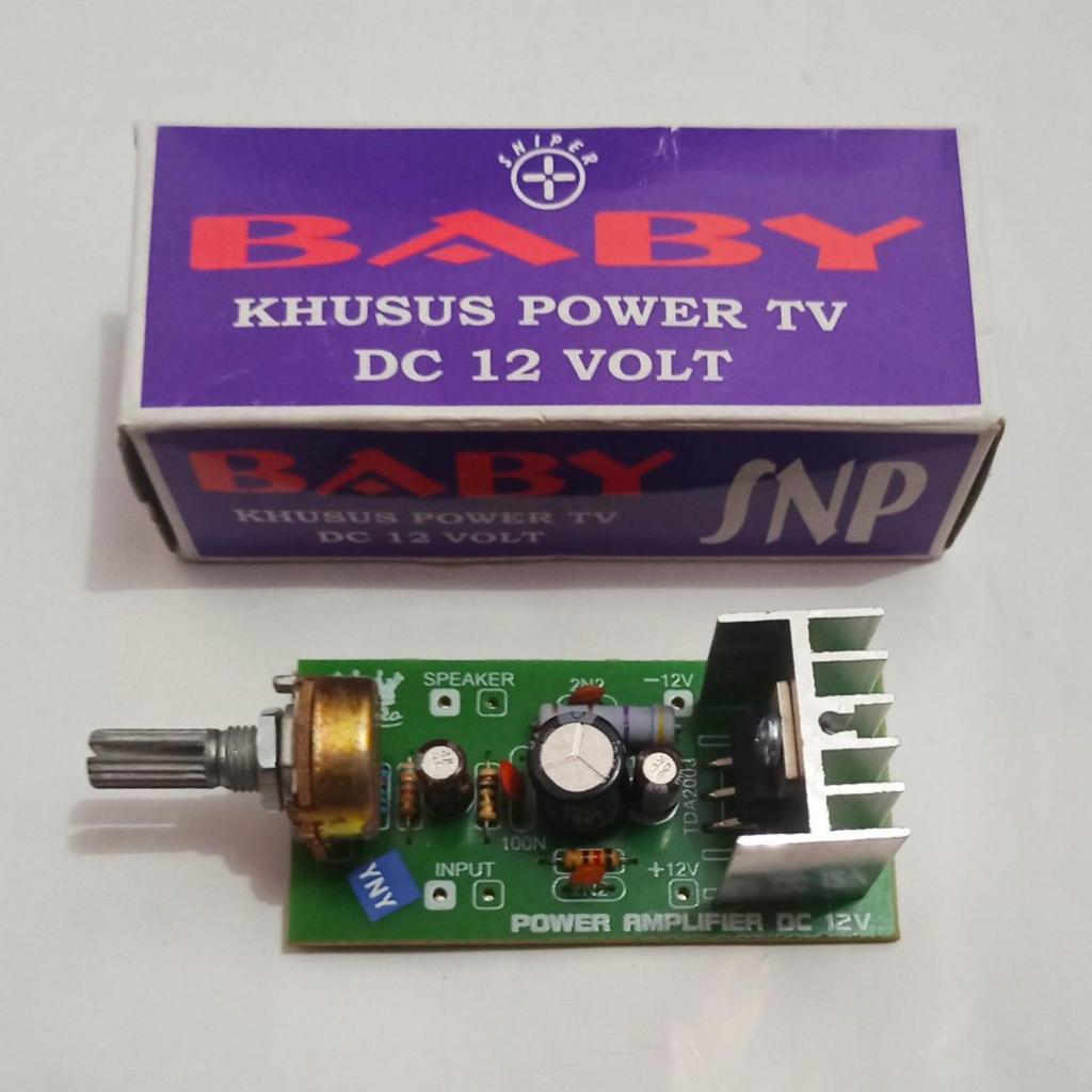 KIT Power Amplifier Khusus TV Mini Baby 12 Volt DC / KIT POWER DC 12V POWER TV BABY SNIPER