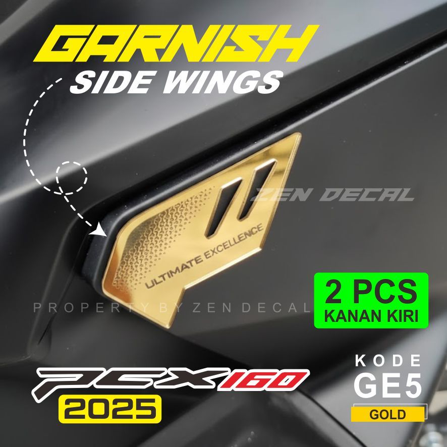 GARNISH PCX 160 SIDE WINGS PCX 2025, 2026 GARNISH AKRILIK PCX 2025