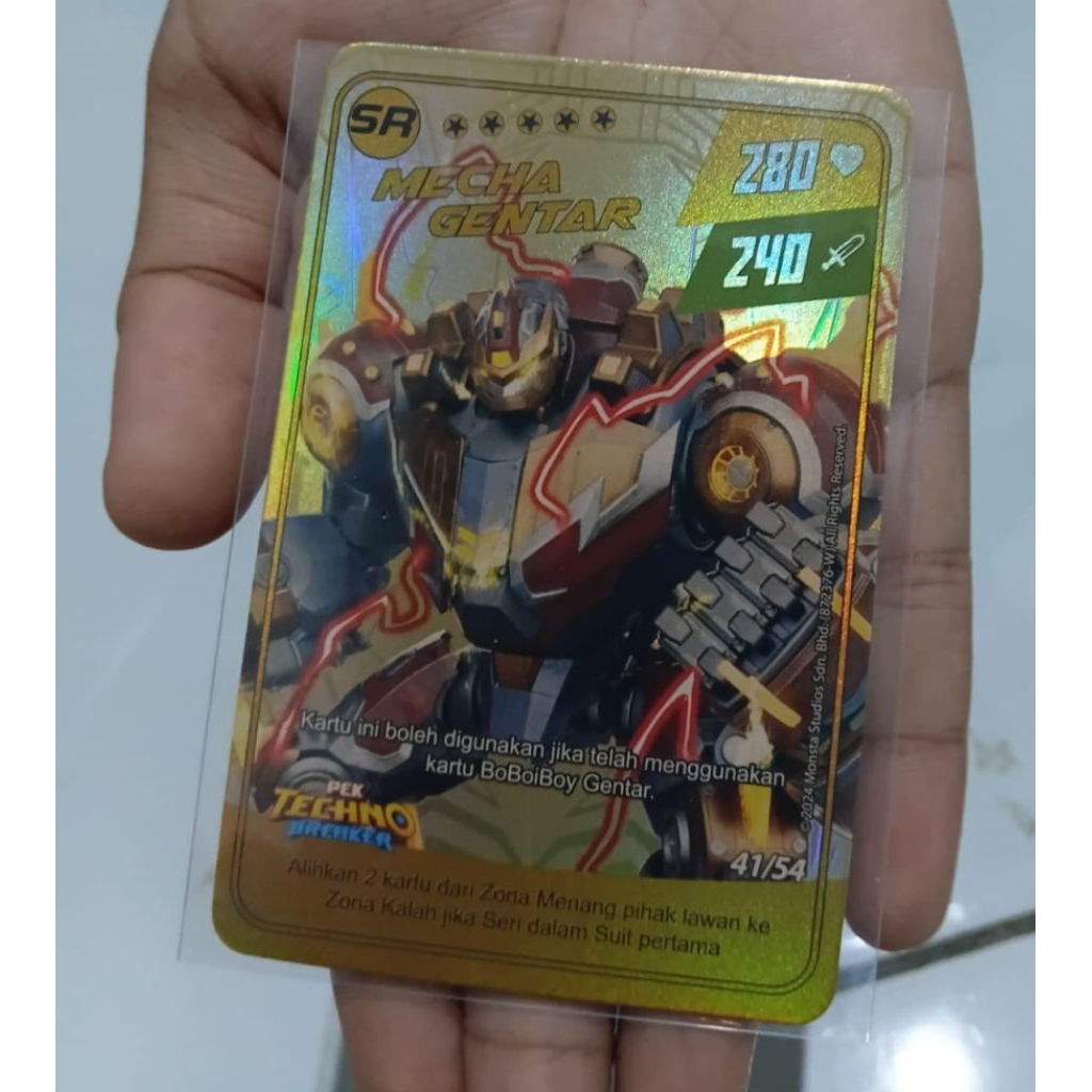 Monsta galaxy card Boboiboy mecha gentar