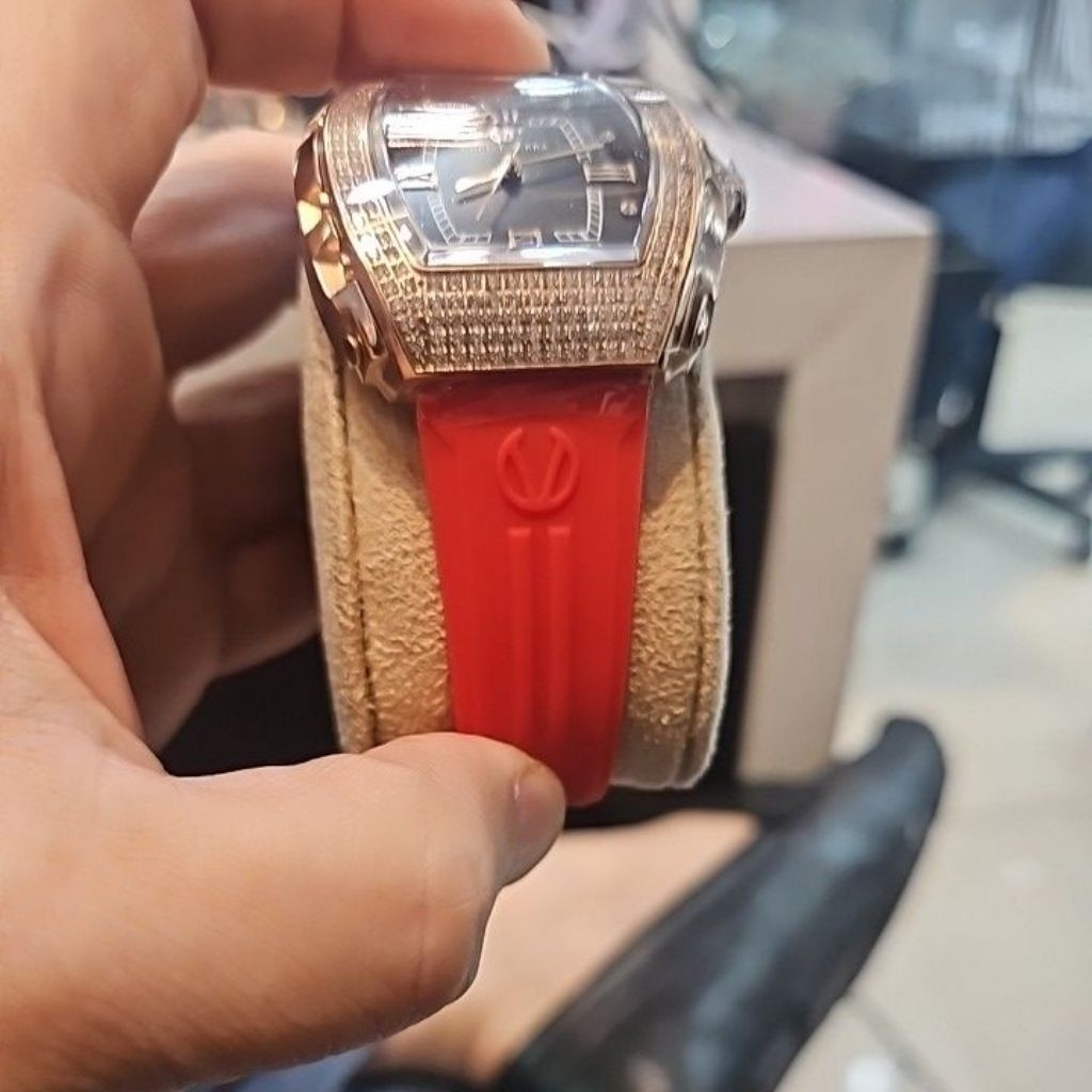 jam tangan chris verra rubber