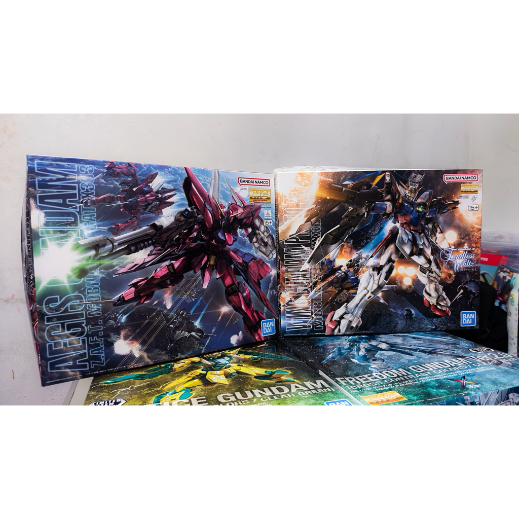 MG Wing Proto Zero & MG Aegis Gundam (BANDAI) MIB