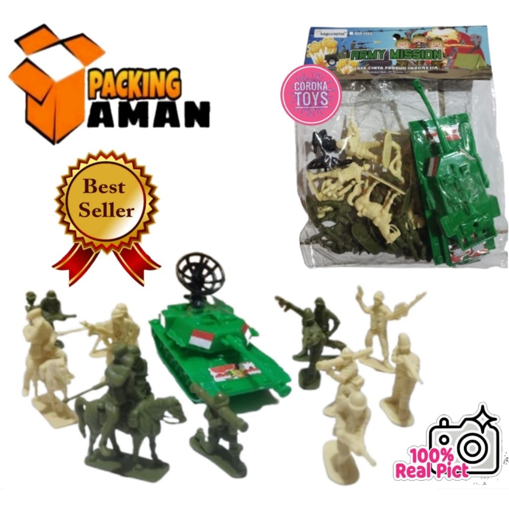 COD PROMO KGP1945 MAINAN MURAH ANAK FIGURE TENTARA + TANK / MAINAN TENTARA ARMY MISSION