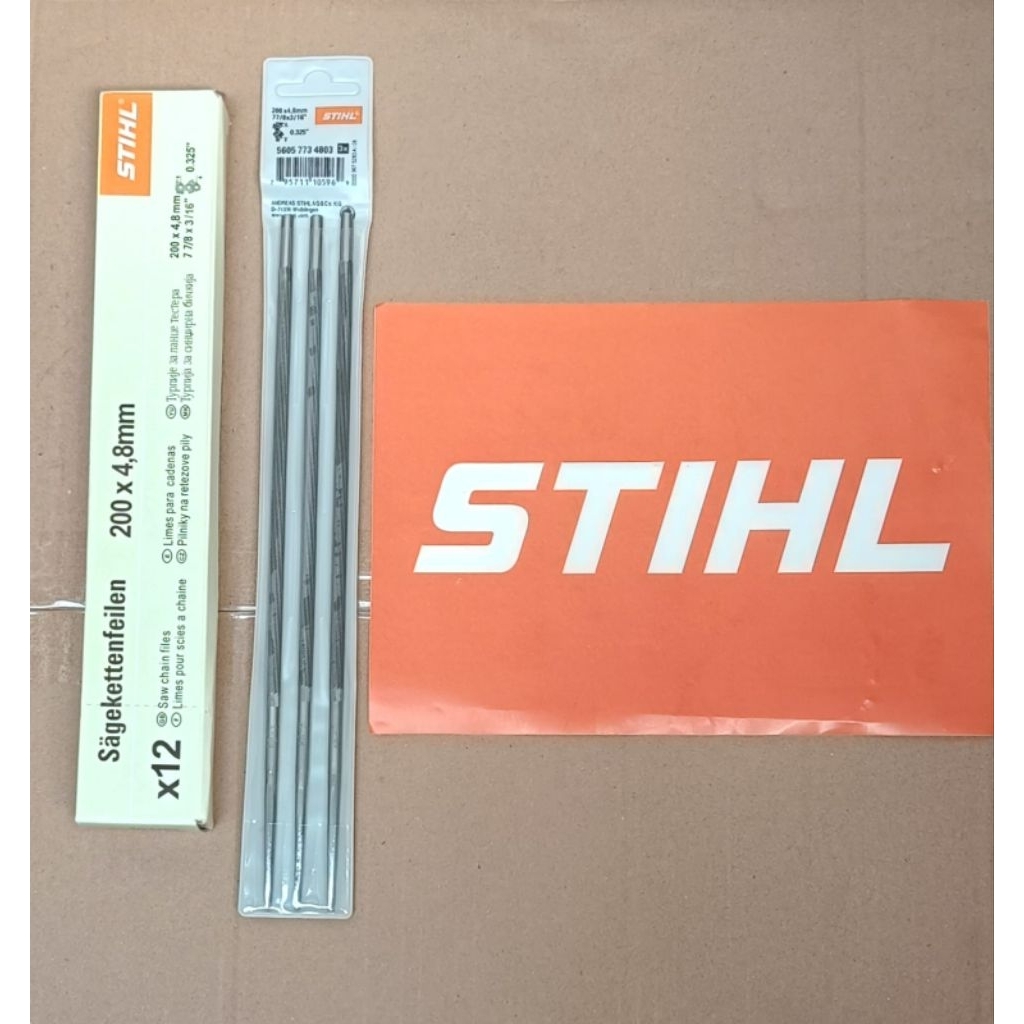 Kikir STIHL 4,8" (isi 3pcs) Bulat Kikir STIHL Asli Original