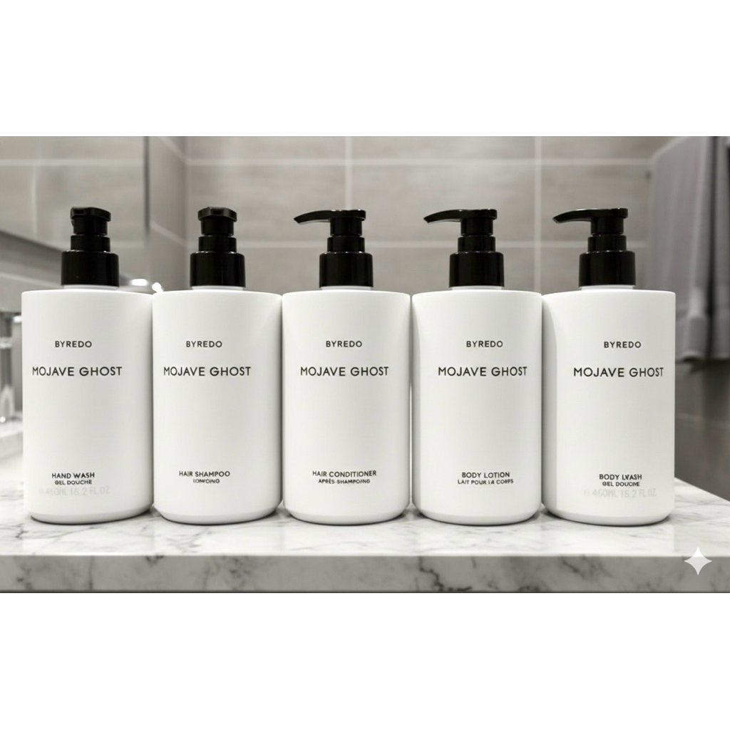 BYREDO MOJAVE GHOST 450ml ( BODY WASH , SHAMPOO , CONDITIONER , BODY LOTION , HAND WASH )