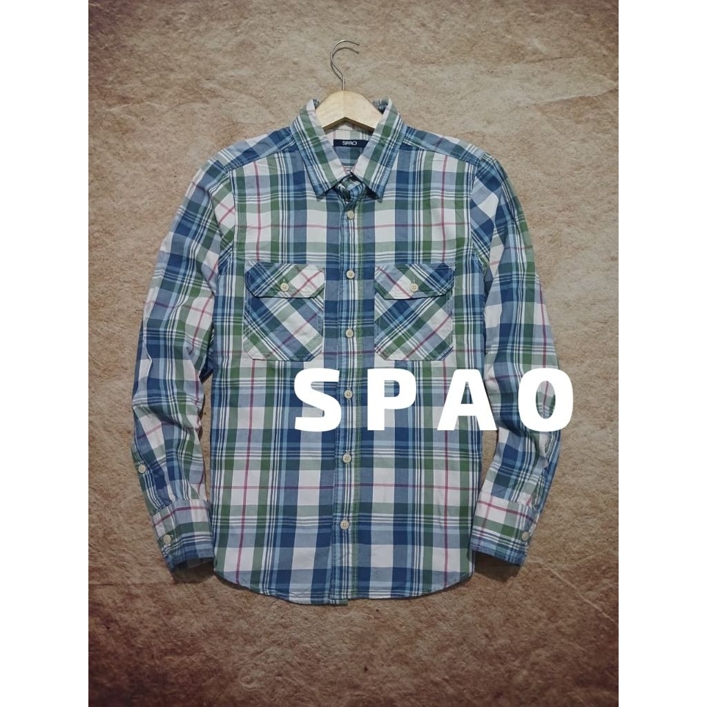 shirt SPAO bahan katun adem bekas recomend