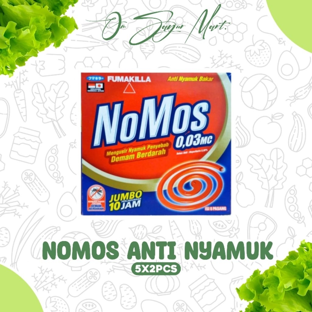 NOMOS fumakila pengusir nyamuk penyebab demam berdarah 5×2pcs