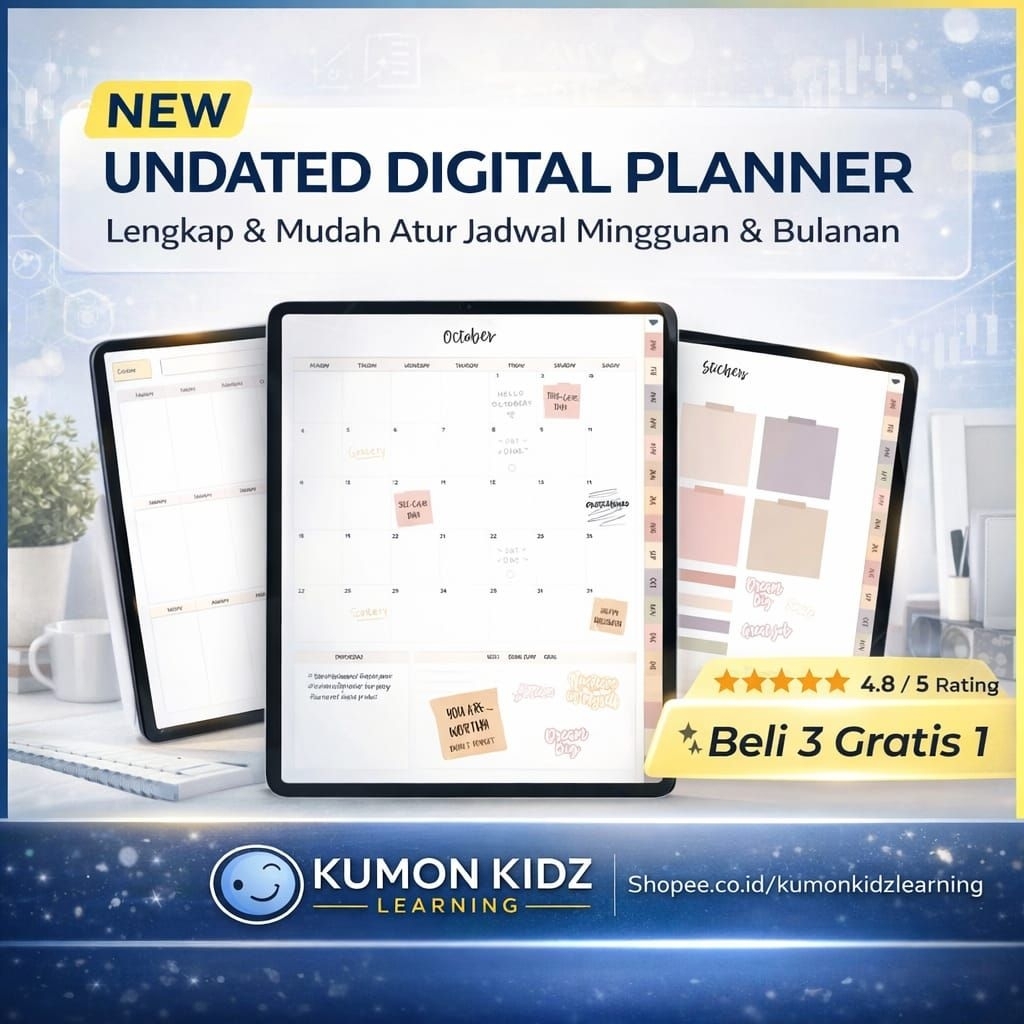 ( New Update ) Undated Goodnotes Planner | Digital Notes Journal Template for Goodnotes/Notability/X