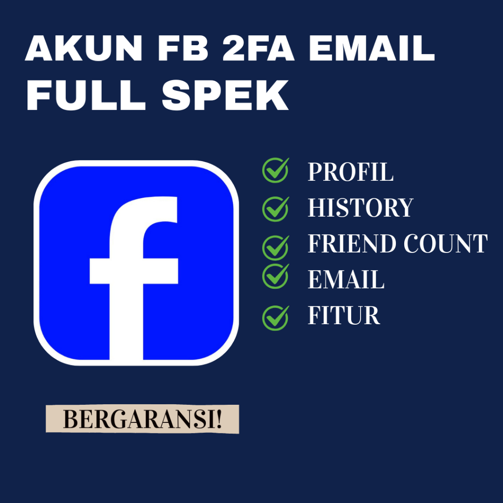 AKUN FB 2FA FULL SPEK (umur akun ± 2 bulan)