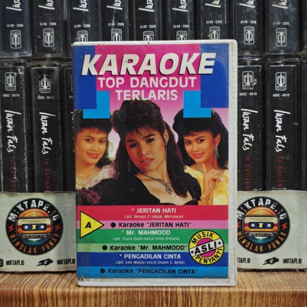 Kaset - Karaoke Top Dangdut Terlaris - Kompilasi Indonesia - Kaset Pita - Radio Tape - Radio - Pemut