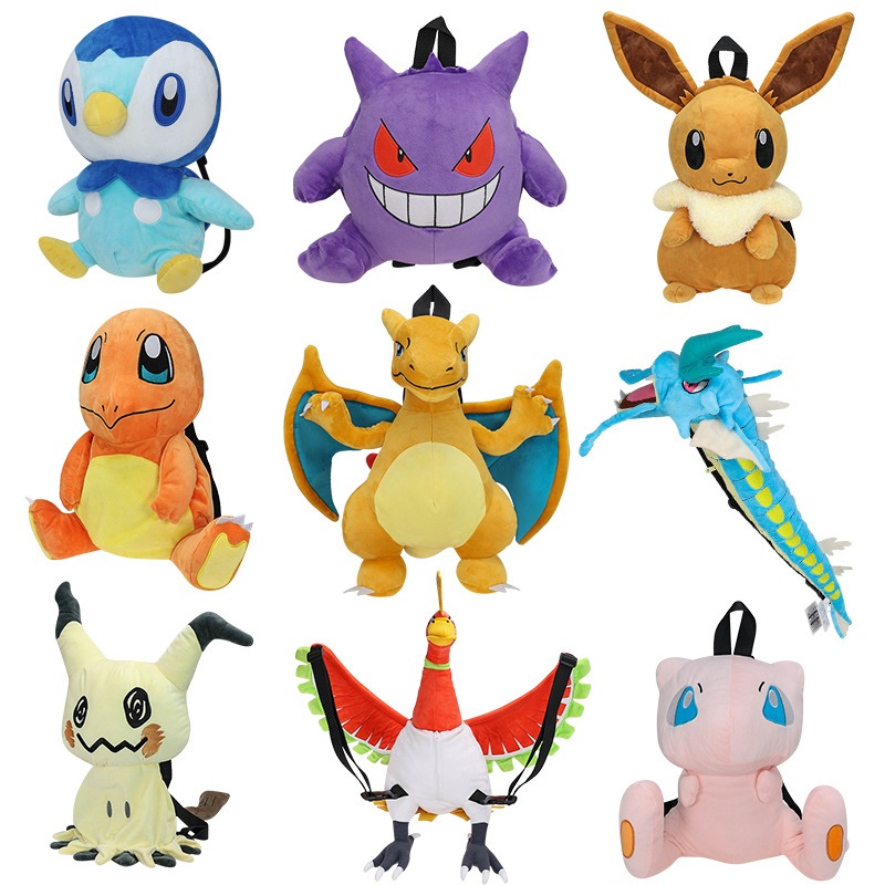 Tas Charizard 40cm Tas Eevee 35cm Tas Gengar Boneka Charizard Boneka Eevee Boneka Gengar BONEKA FURY