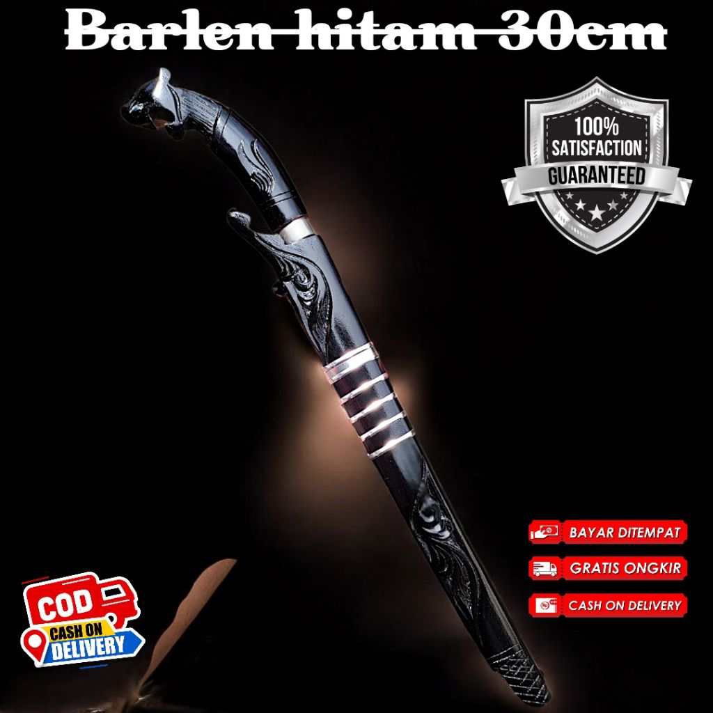 TERBARU-PISAU_BAJA-PISAU BERBURU BARLEN HITAM 30CM