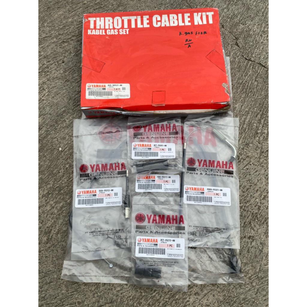 Kabel Gas Set Assy Fiz R FizR Fiz Original Asli Ori  Cabel Cable Throttle Kit 4US-WF631-00