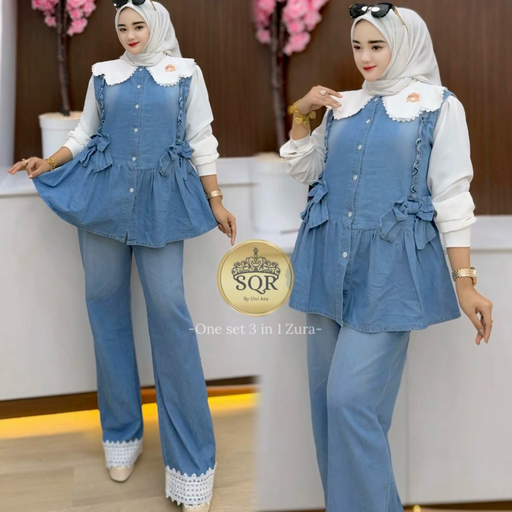 NEW Baju Wanita One Set 3in1