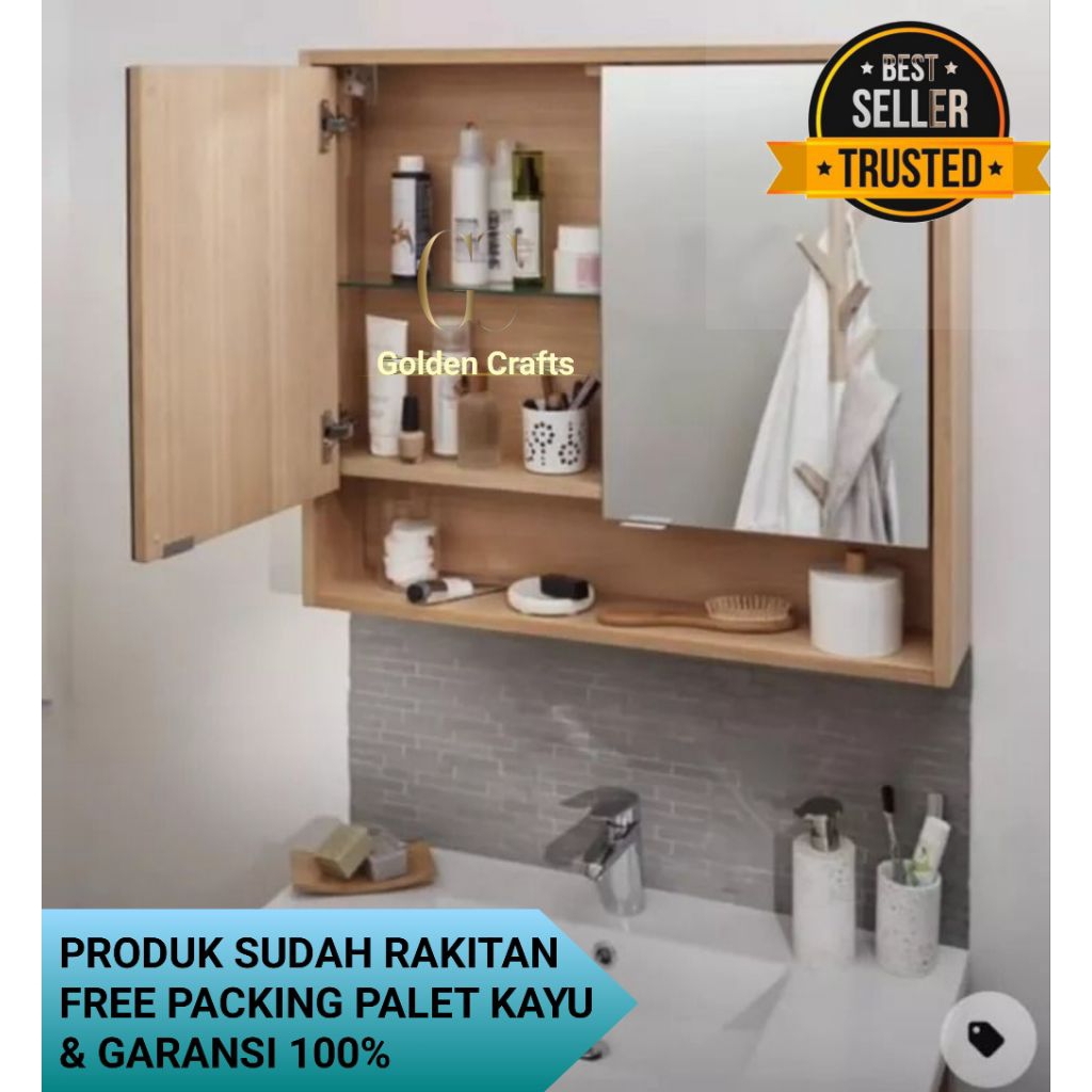 NC3 kabinet wastafel cermin minimalis kabinet kamar mandi