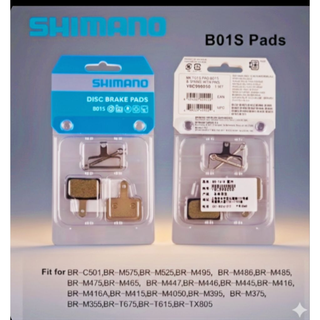 Kampas Rem Hidrolik Shimano B01S Original Brake Pads Hidraulik Bantalan Rem Sepeda Hydraulic Pad