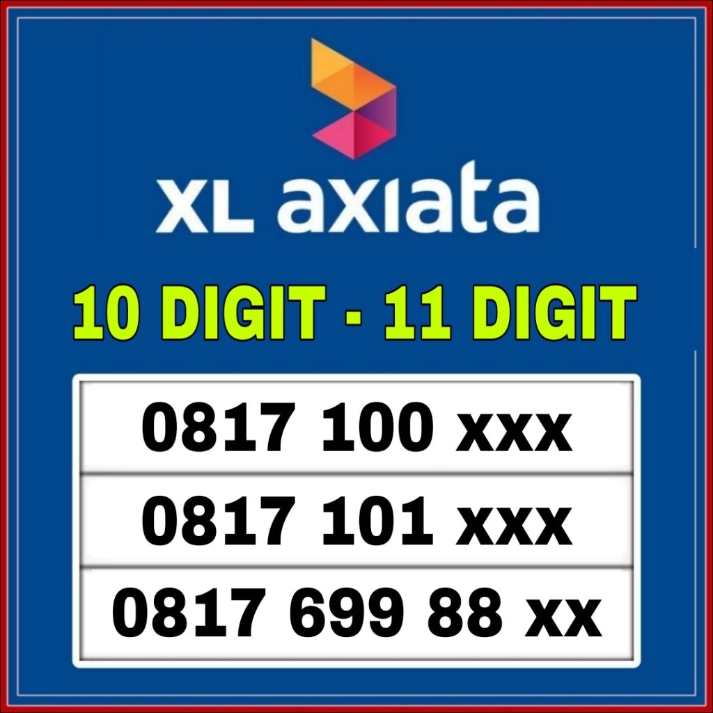 Nomor cantik XL 10 digit - 12 Digit fresh