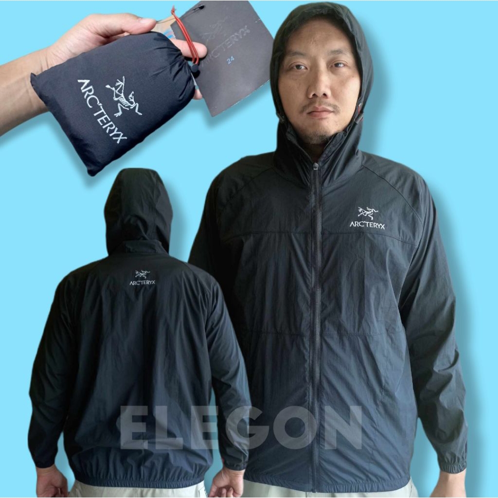 Jaket Olahraga Running Jogging Arcteryx Fitness - Jaket Gowes Lipat Ultralight Quickdry