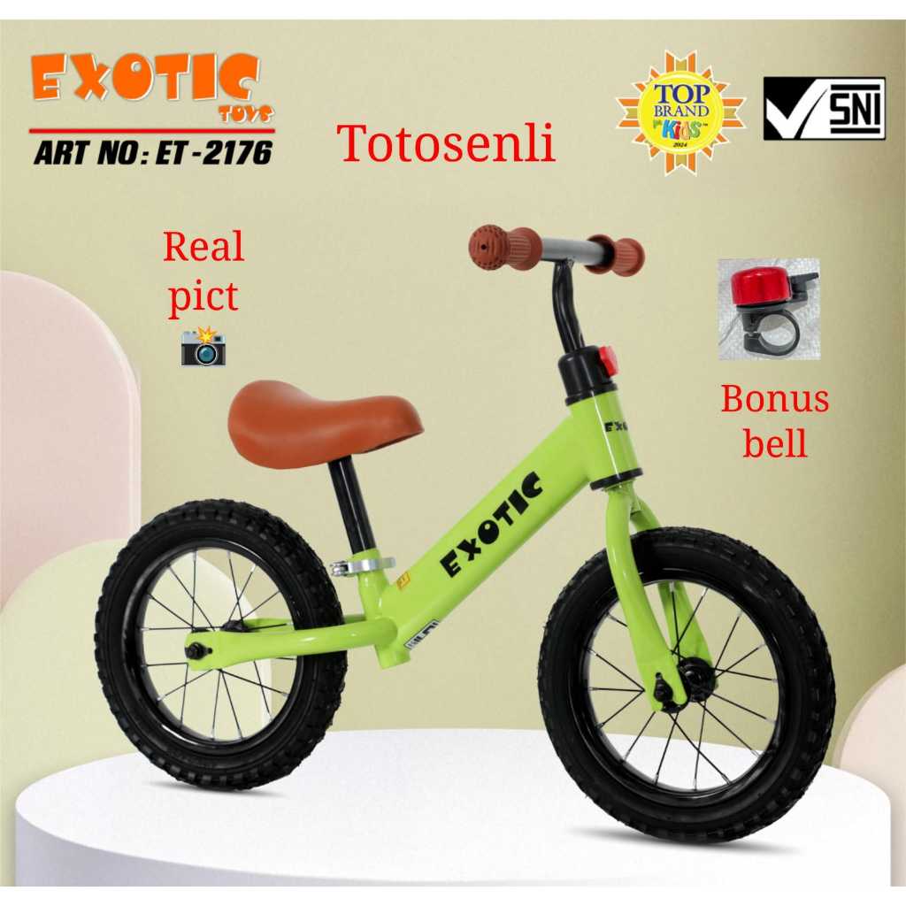 balance bike sepeda anak exotic 2176 sepeda anak tanpa pedal exotic 2176