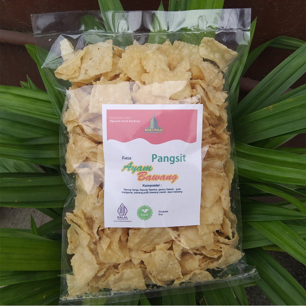 KRIPIK PANGSIT BAWANG 1 KG / PANGSIT GORENG- (Rasa – AYAM BAWANG ) Murah Enak / Kiloan