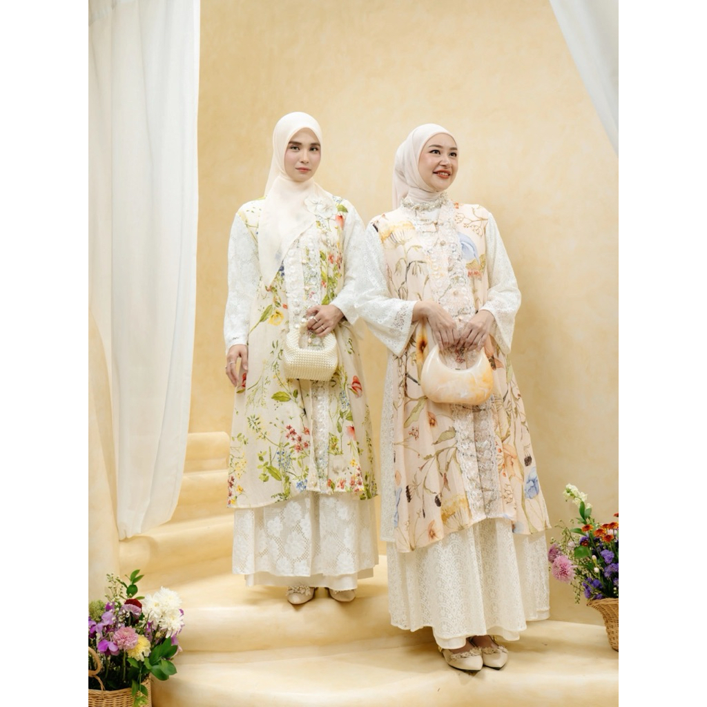 ORIANA SET GARDENIA | RAYA SERIES | BAJU LEBARAN | BAJU KURUNG | BAJU MELAYU - HAIDEE & ORLIN