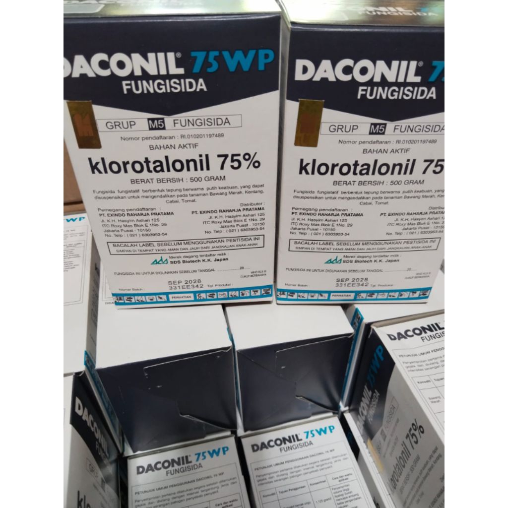 DAKONIL 75WP FUNGISIDA AMPUH 500gram