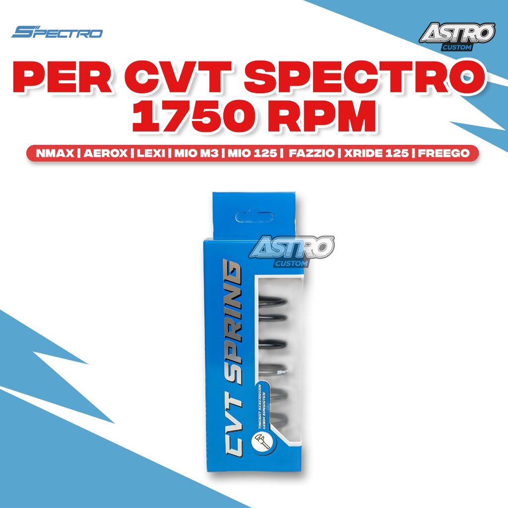 Spectro Per CVT 1750 RPM Nmax 155 Aerox Lexi 125 Mio M3 Fino Soul GT Xride 125 Freego Fazzio Filano