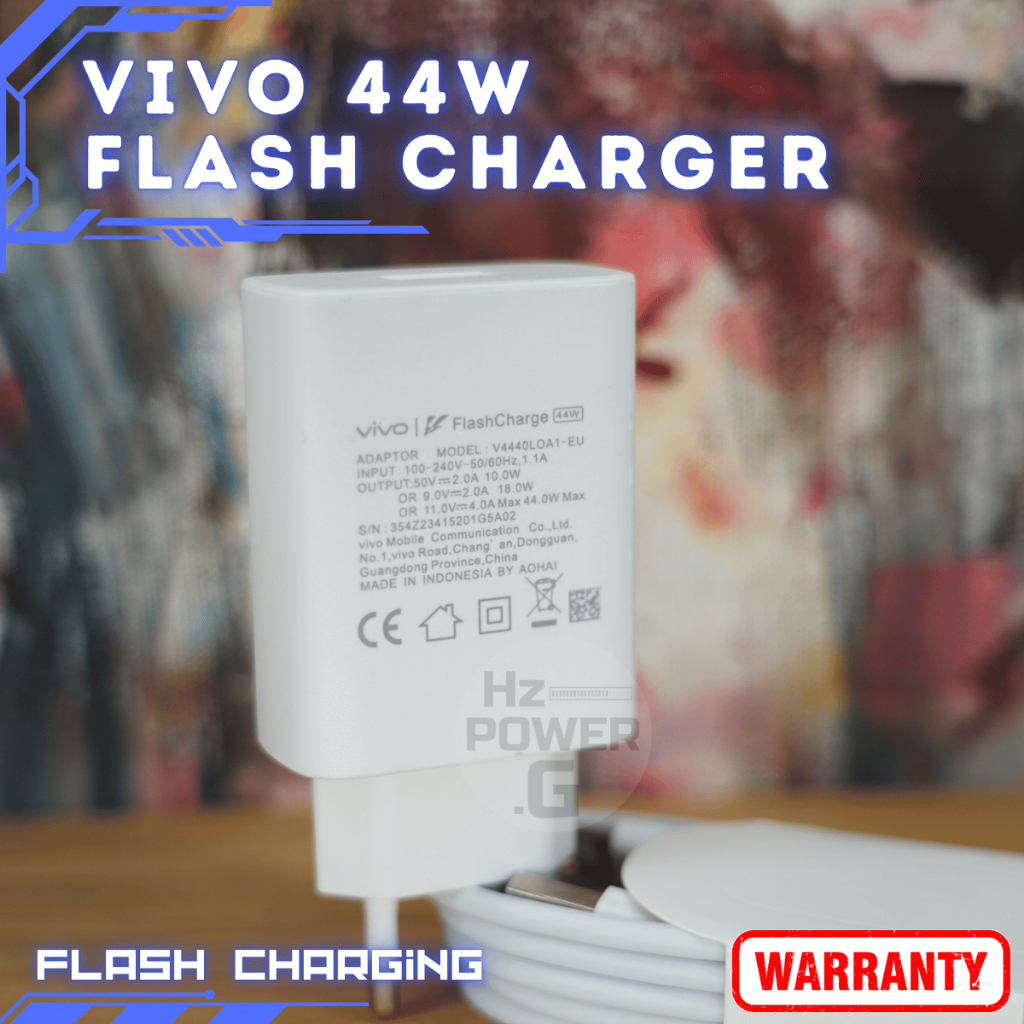 Charger ORI Vivo 44W Flash Charger  V23 V21 V25PRO X70