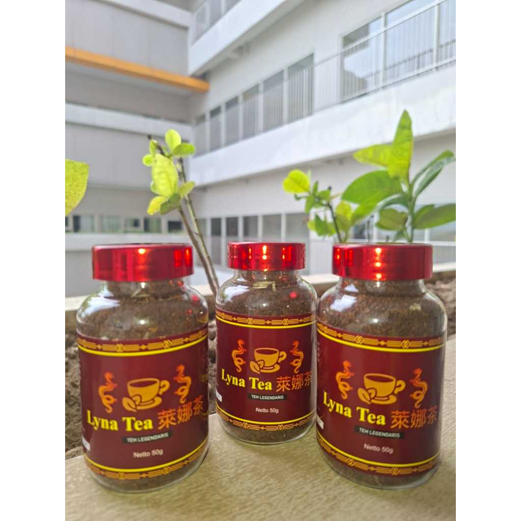 TEH HITAM LYNA TEA - TEH KESEHATAN 50GR ORIGINAL | TEH LABEL MERAH I LONG TEA-LIONG TEA