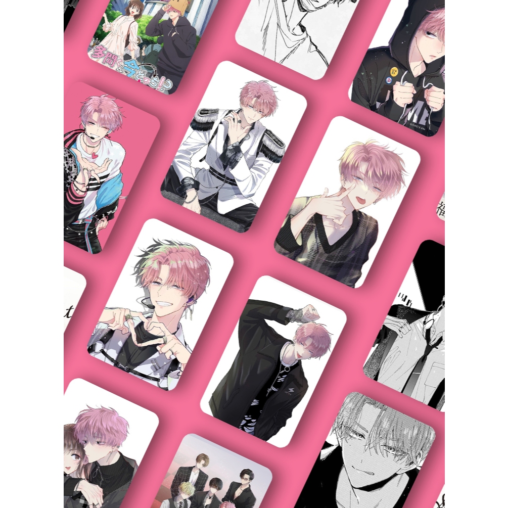 (22 pcs) Koleksi Lomocard / Photocard TAMON FUKUHARA F/ACE black and white & colored mix, Anime Mang