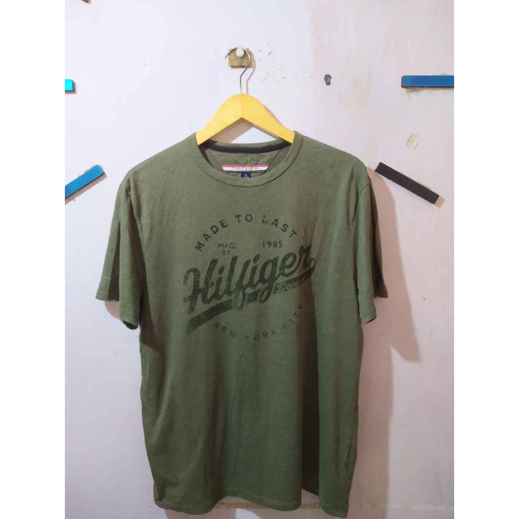 Kaos Tommy Hillfiger Hijau Army