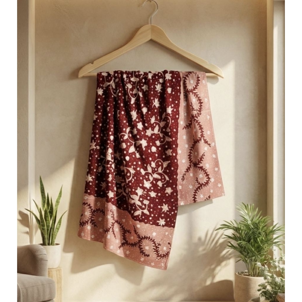 Ready Mahogany-dusty pink Batik Asli Tuis Lasem Batik Tulis Batik Lasem