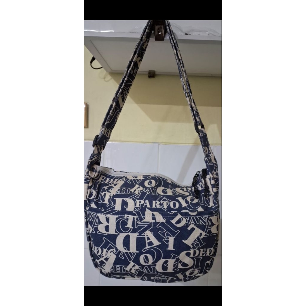 Tas selempang kanvas korea